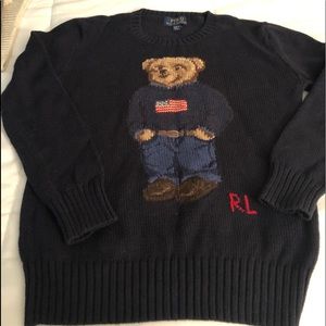 Polo teddy bear boys sweater size M10/12.